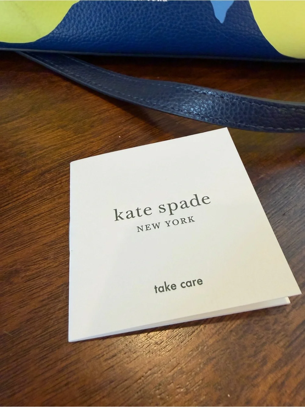 Blue Lemon Kate Spade Leather Purse